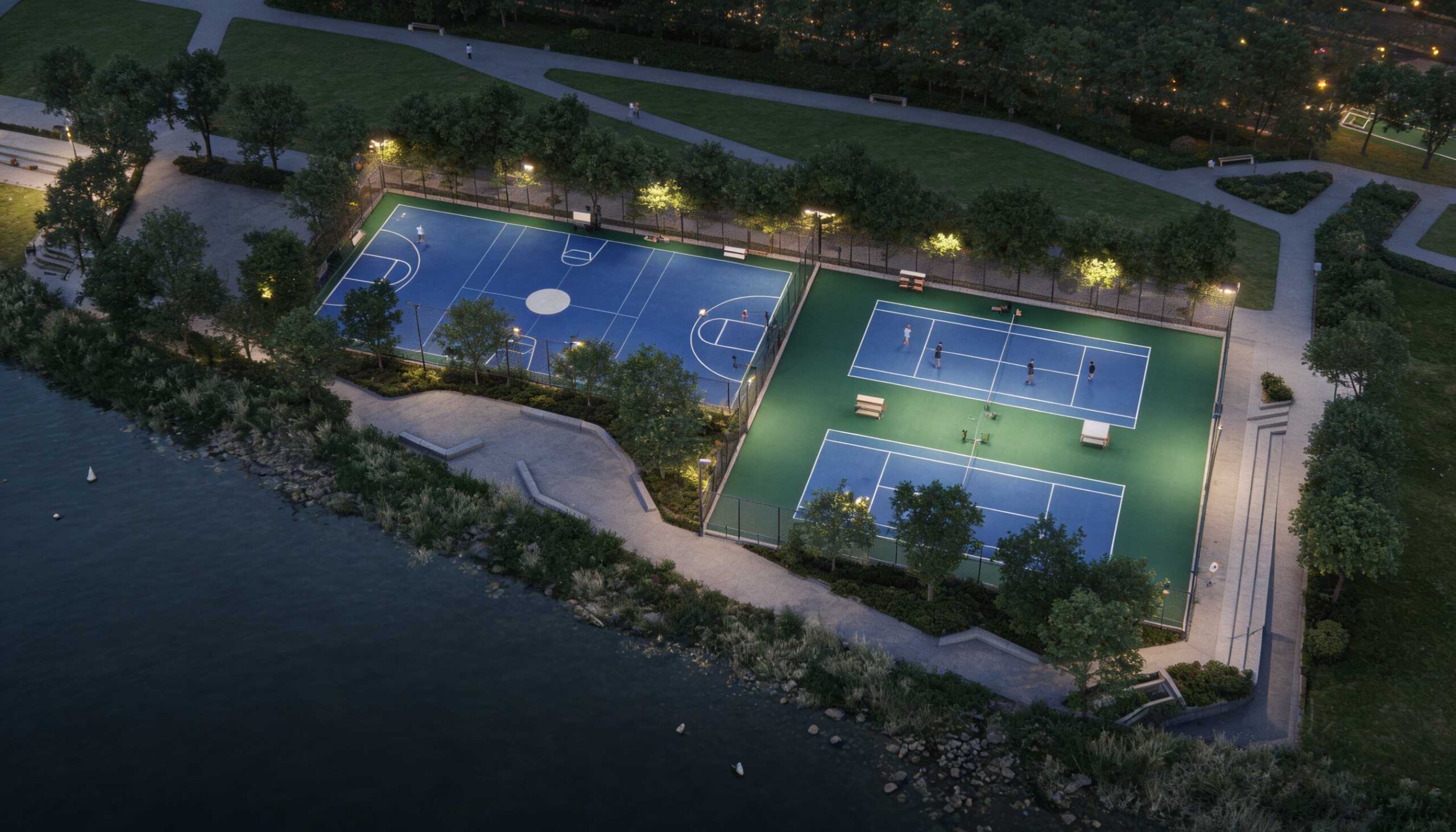 Assetz Mizumi Reserve – landscaped entry axis