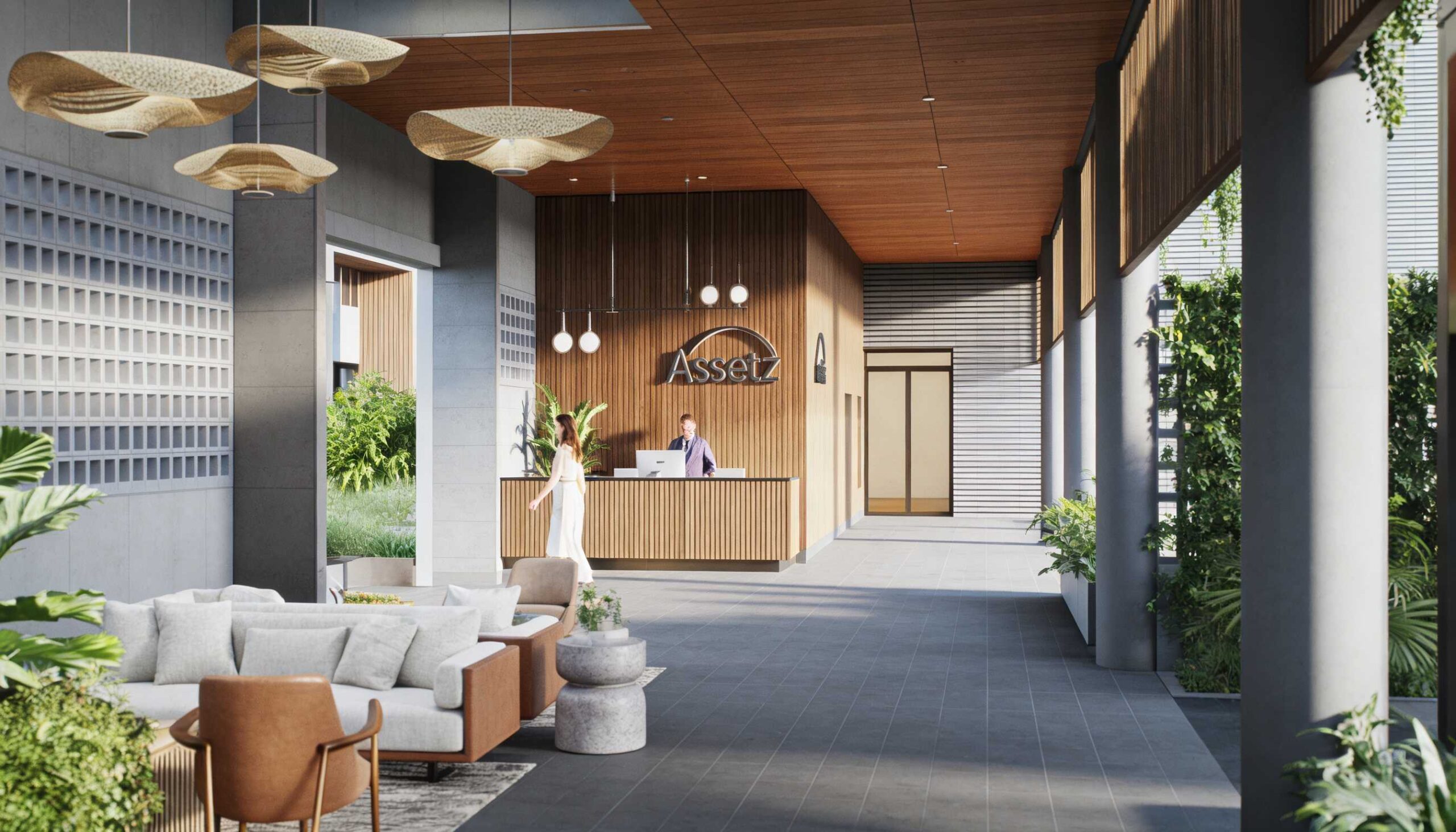 Assetz Mizumi Reserve – amenity zone and outdoor decks